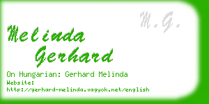 melinda gerhard business card